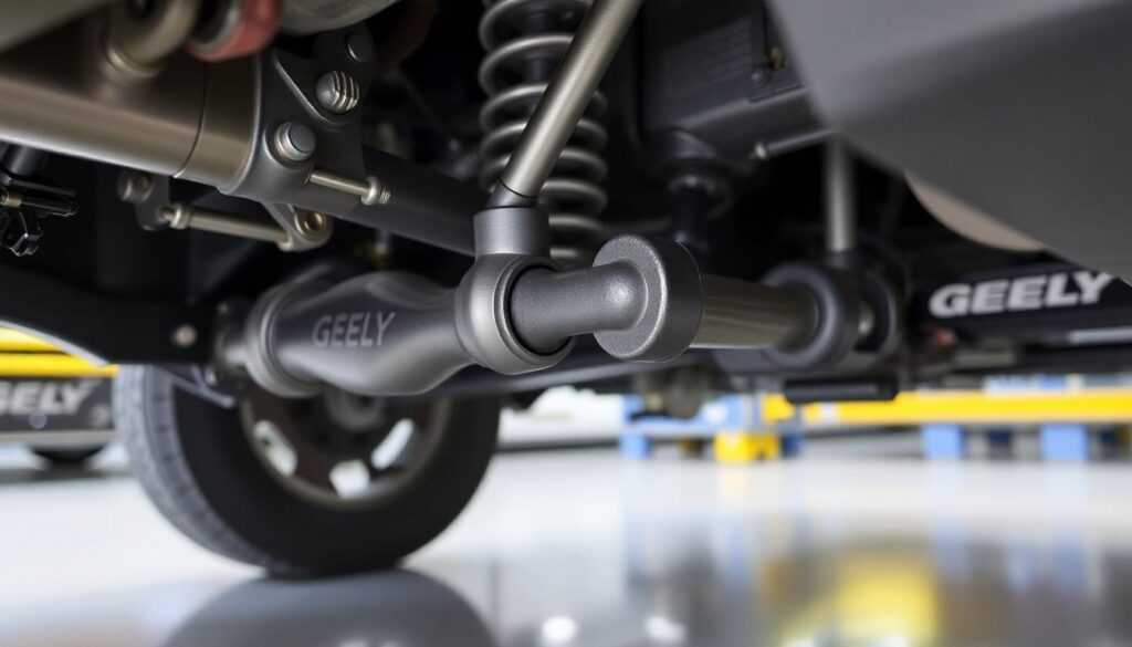 Замена стоек стабилизатора на Geely Atlas: признаки износа и инструкция - иллюстрация