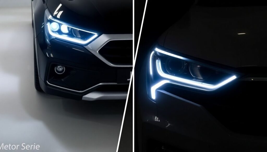 Сравнение света фар: LED на Haval Jolion против LED на Geely Coolray - иллюстрация