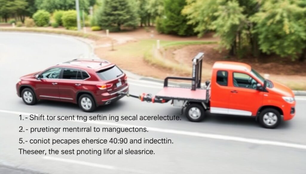 Как правильно буксировать автомобиль с вариатором или роботом - иллюстрация