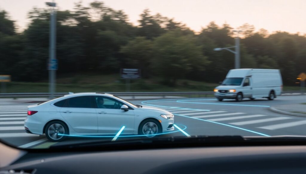 Как работает система предотвращения столкновений на Exeed VX - иллюстрация