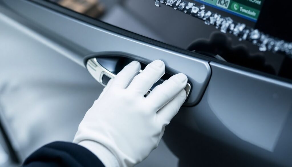 Проблемы с дверными ручками на Geely Tugella в мороз - иллюстрация