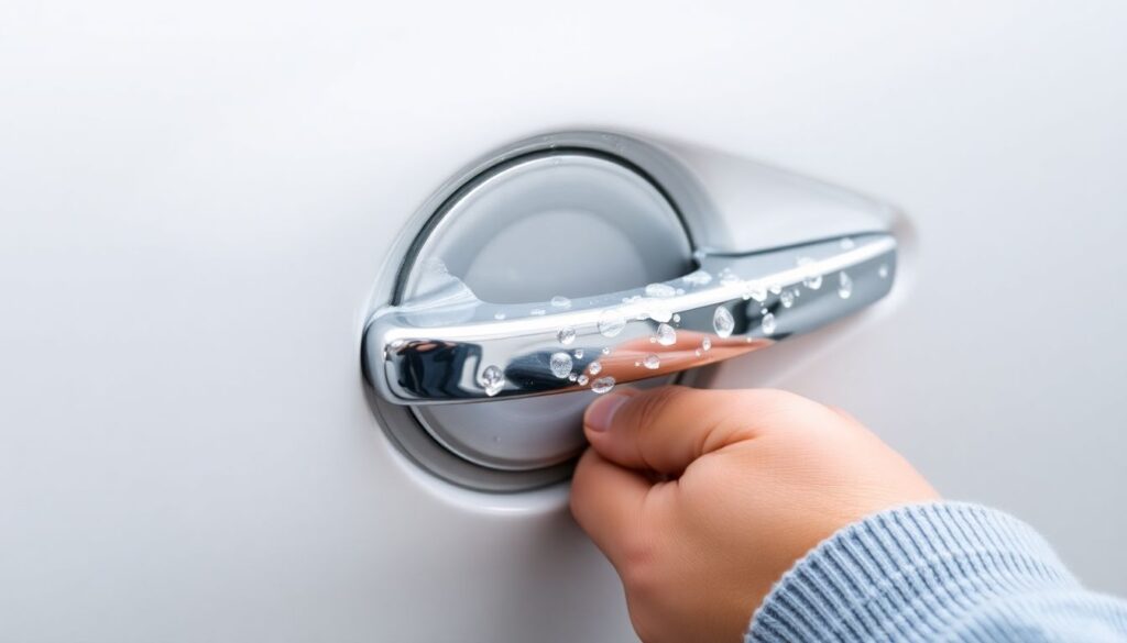 Проблемы с дверными ручками на Geely Tugella в мороз - иллюстрация