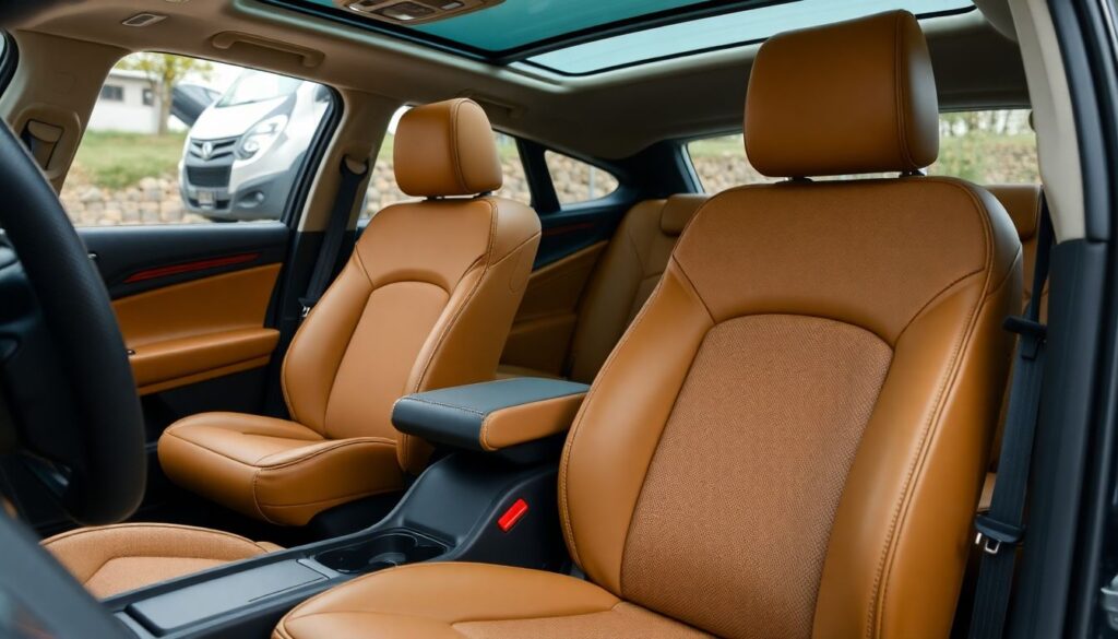 Сравнение салонов: экокожа в Chery против ткани в Haval - иллюстрация