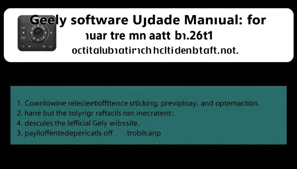 Как обновить ПО на видеорегистраторе, встроенном в Geely - иллюстрация