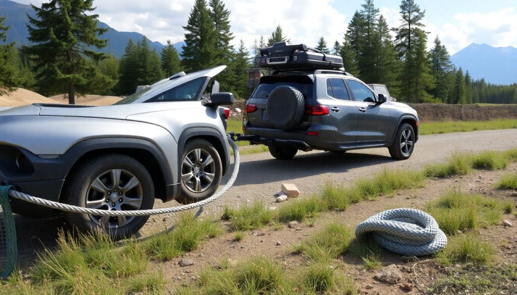 Как выбрать буксировочный трос для своего кроссовера - иллюстрация