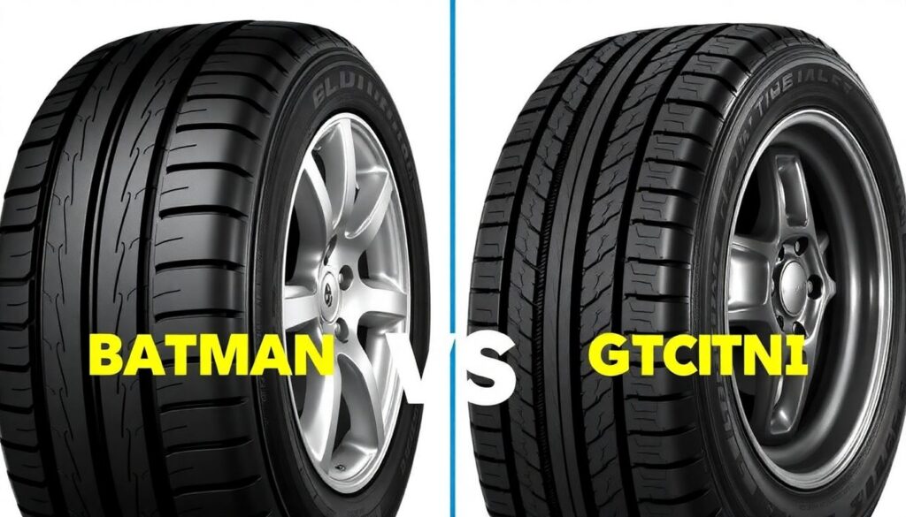 Сравнение штатной резины Atlas Batman и GitiComfort на китайцах - иллюстрация