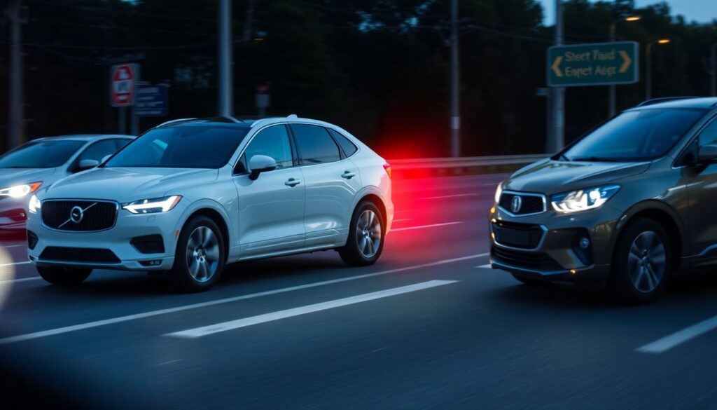 Как работает система автоматического торможения (AEB) - иллюстрация