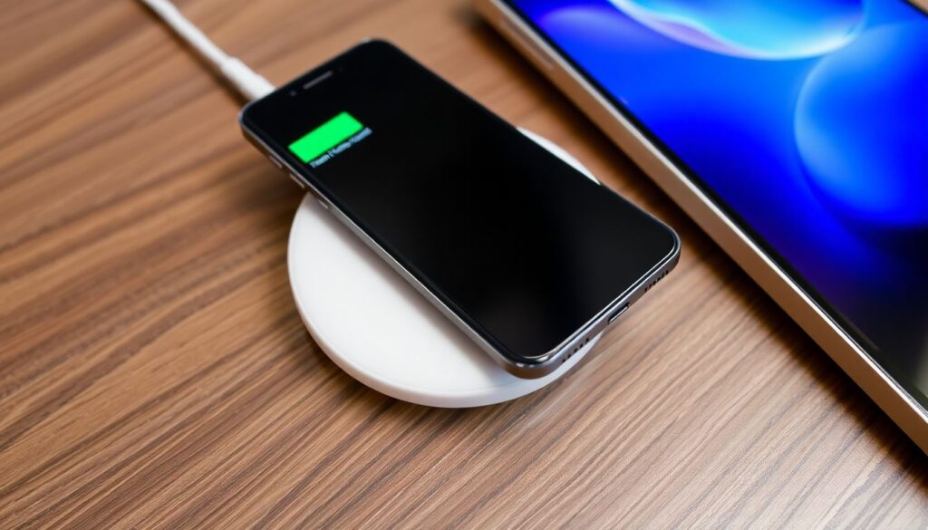 Сравнение удобства беспроводной зарядки в разных китайцах - иллюстрация