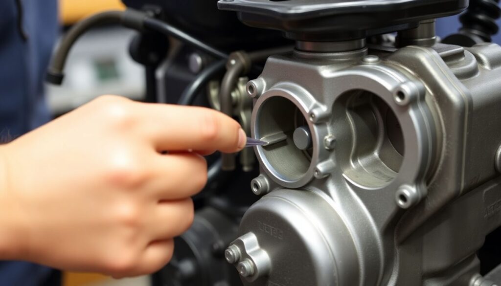 Как снять и почистить дроссельную заслонку на двигателе Acteco - иллюстрация