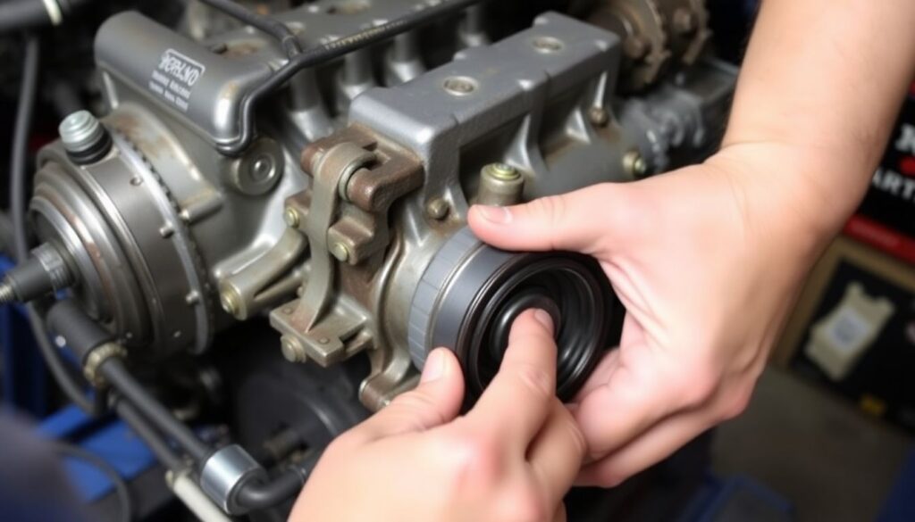 Как заменить сальник коленвала на двигателе 4G63 (Great Wall) - иллюстрация