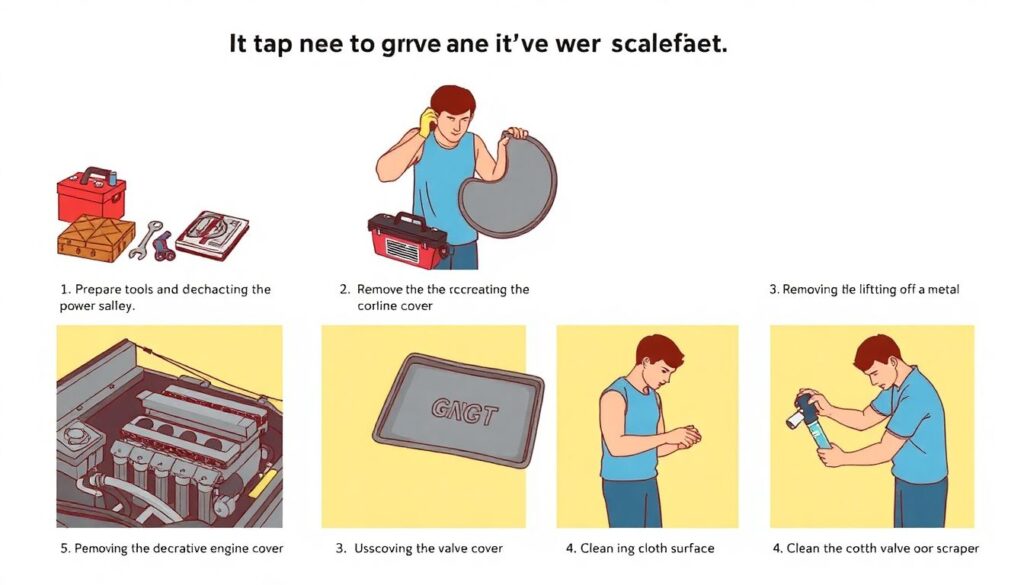 Замена прокладки клапанной крышки на Geely Vision - иллюстрация