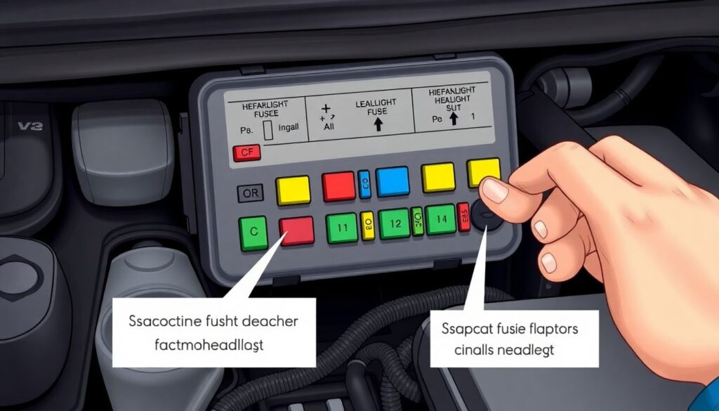 Почему не горит одна фара и как найти причину - иллюстрация