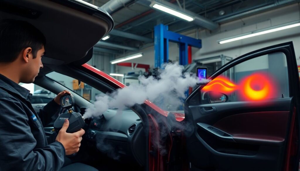 Что делать, если в салон попадает вода во время дождя - иллюстрация