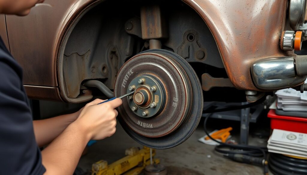 Как отрегулировать ручной тормоз на старых китайцах - иллюстрация