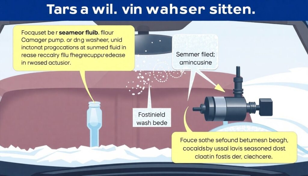 Почему не работает омыватель лобового или заднего стекла - иллюстрация