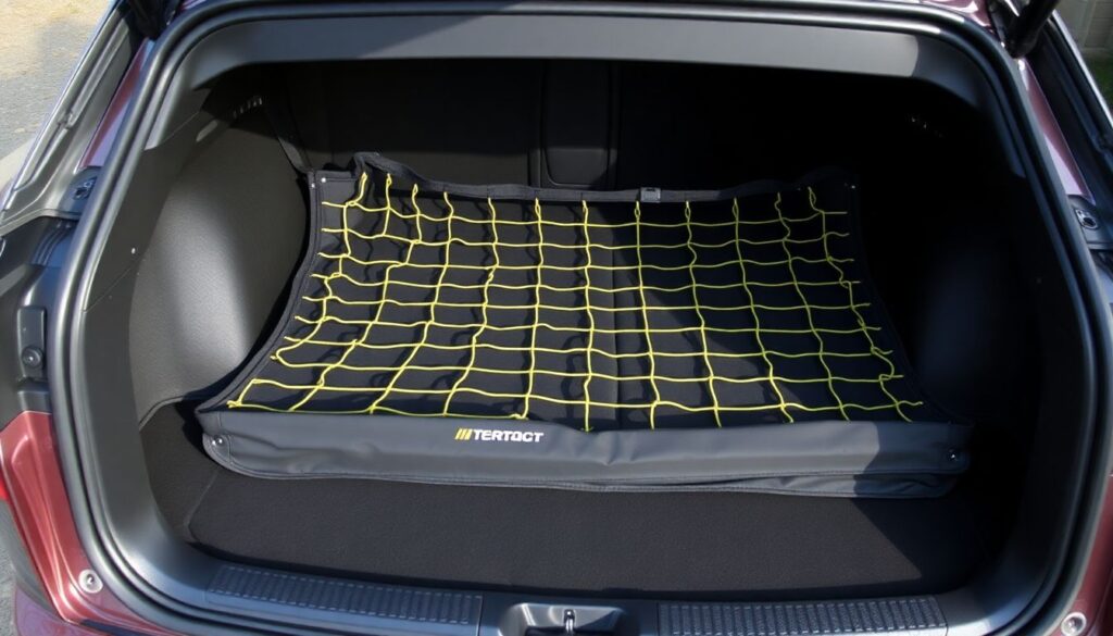 Как выбрать и установить сетку для перевозки грузов в багажнике - иллюстрация