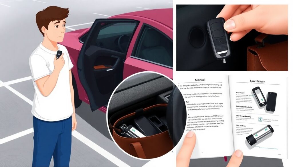 Как работает система бесключевого доступа при севшей батарейке в ключе - иллюстрация