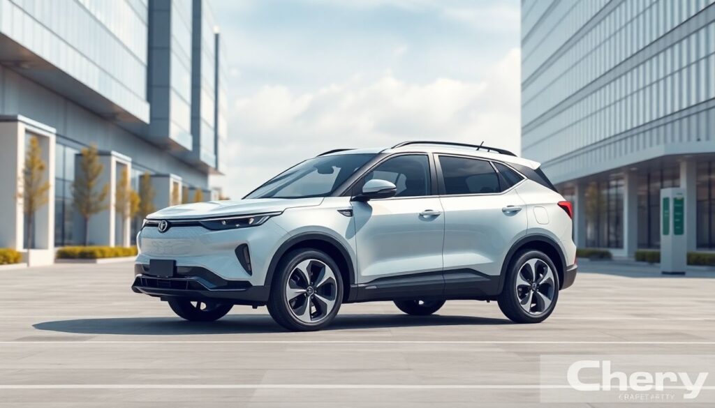 Chery eQ7: электрический кроссовер на алюминиевой платформе - иллюстрация