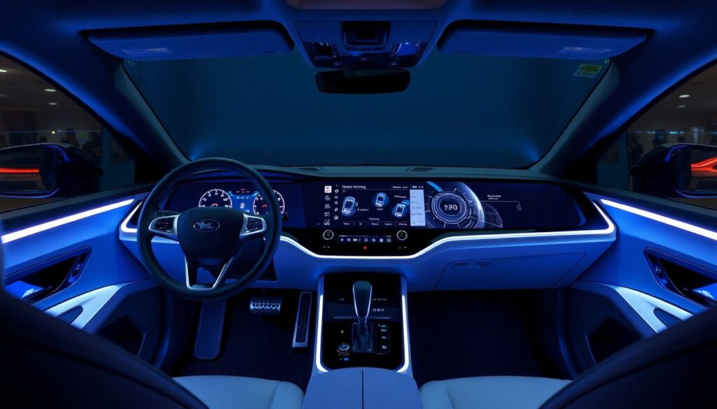 Geely Galaxy E8: седан с огромным 45-дюймовым экраном - иллюстрация