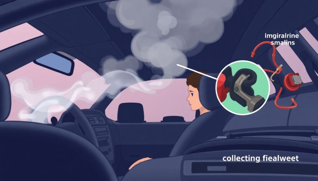 Что делать, если появился запах бензина в салоне - иллюстрация