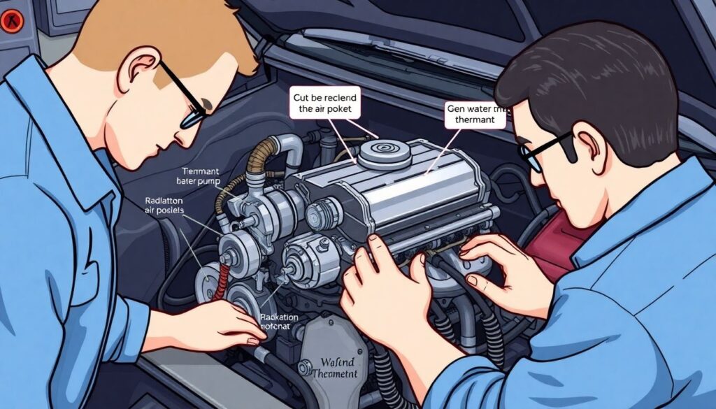 Как заменить помпу (водяной насос) - иллюстрация