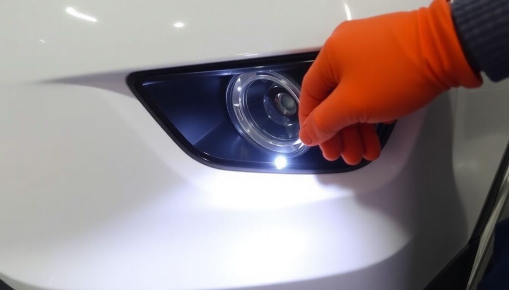 Замена ламп в ПТФ на Haval F7 на светодиодные - иллюстрация