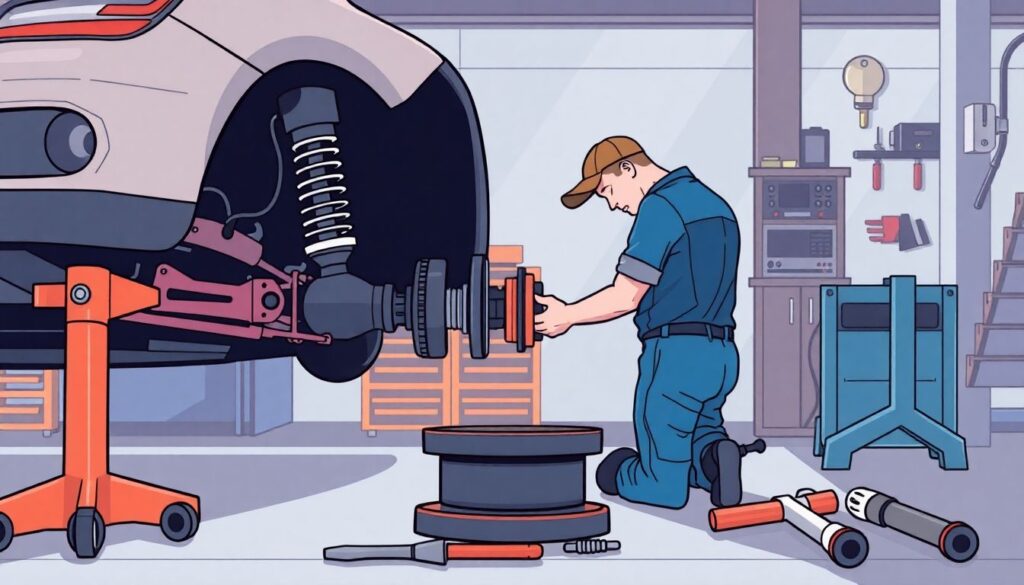 Как заменить шаровую опору - иллюстрация