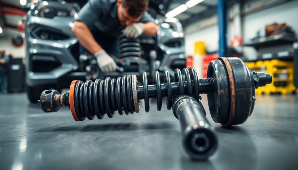 Замена передних амортизаторов - иллюстрация