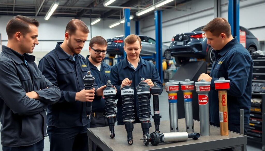 Замена передних амортизаторов - иллюстрация