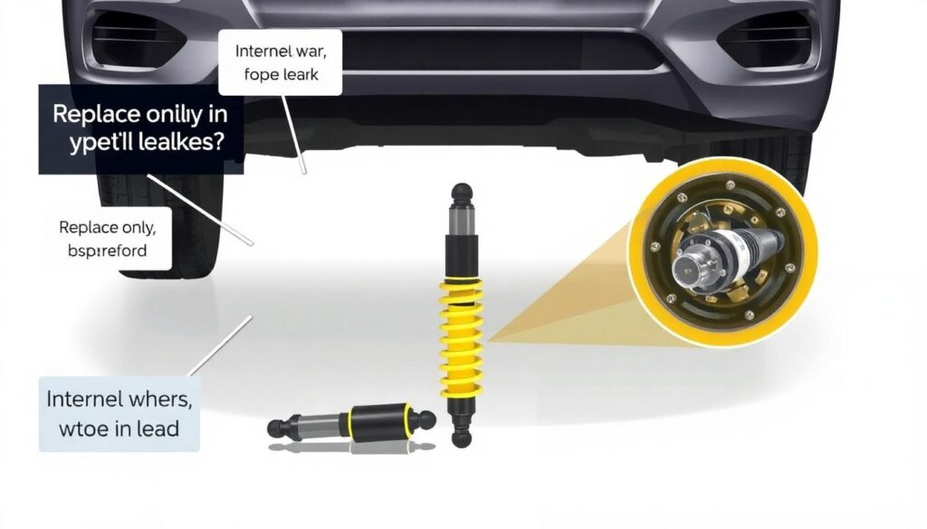Замена передних амортизаторов - иллюстрация
