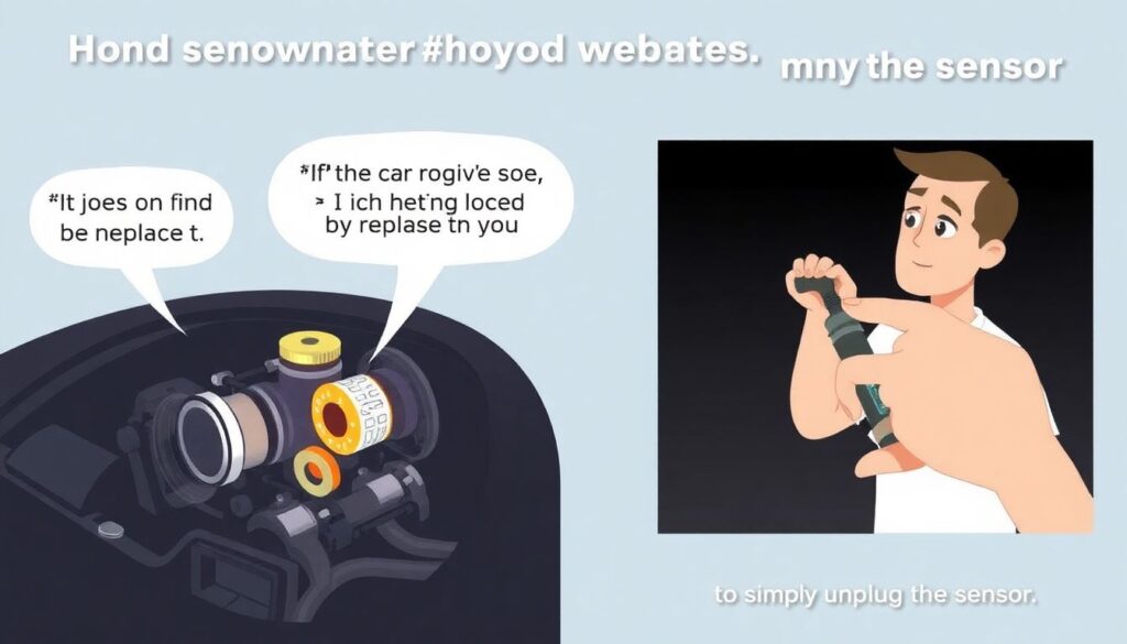 Замена датчика детонации - иллюстрация