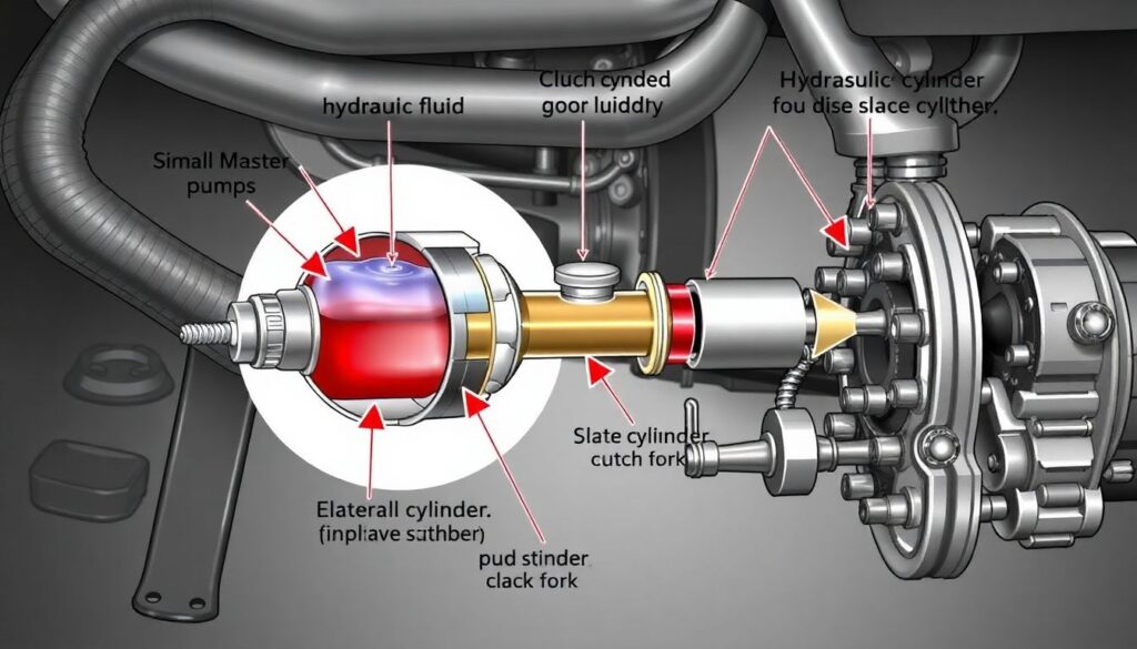 Замена главного цилиндра сцепления - иллюстрация