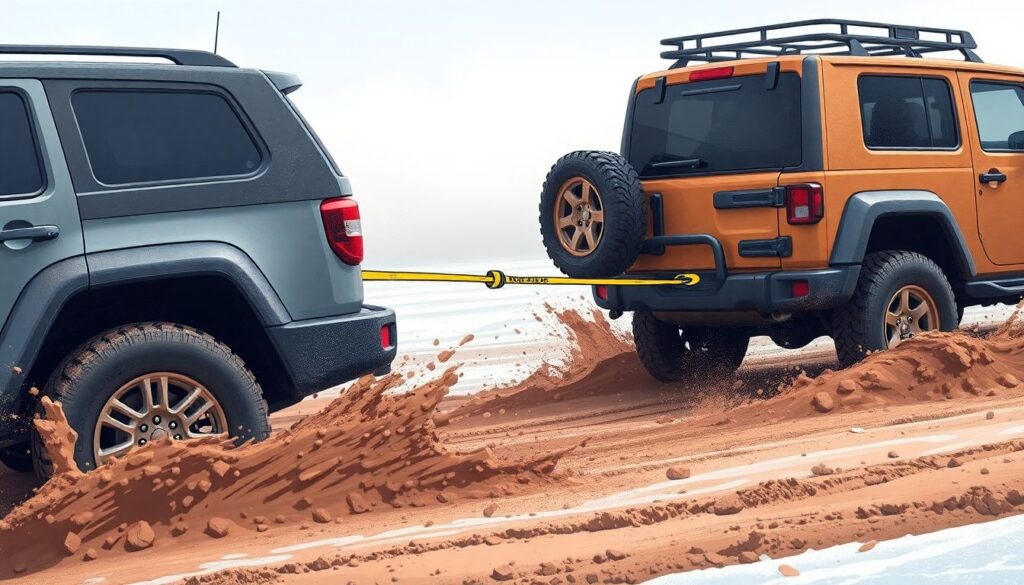 Лучшие тросы для буксировки - иллюстрация