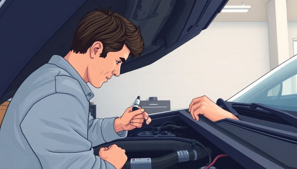 Сравнение вибраций в салоне на холостом ходу - иллюстрация