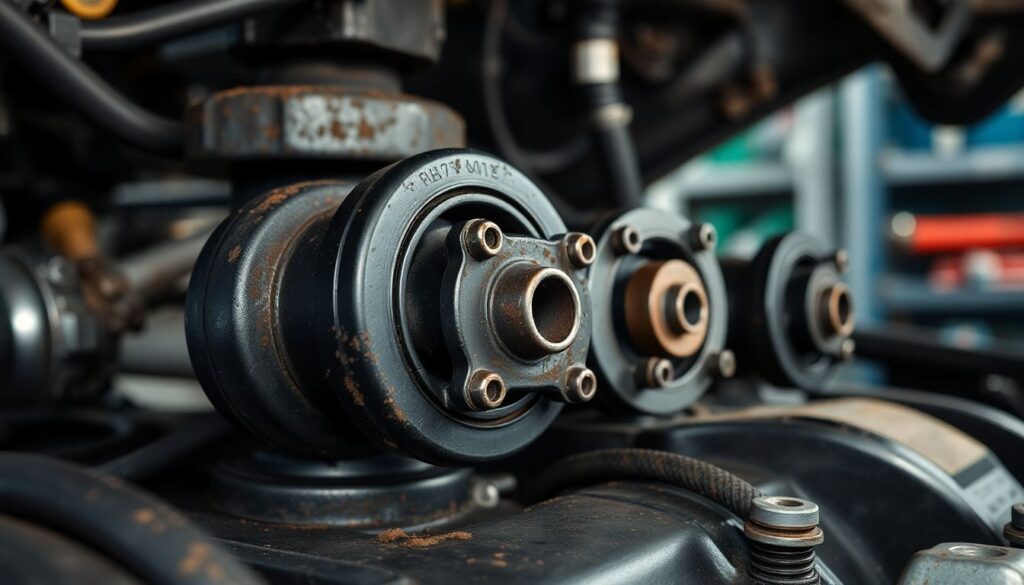 Замена подушек (опор) двигателя - иллюстрация