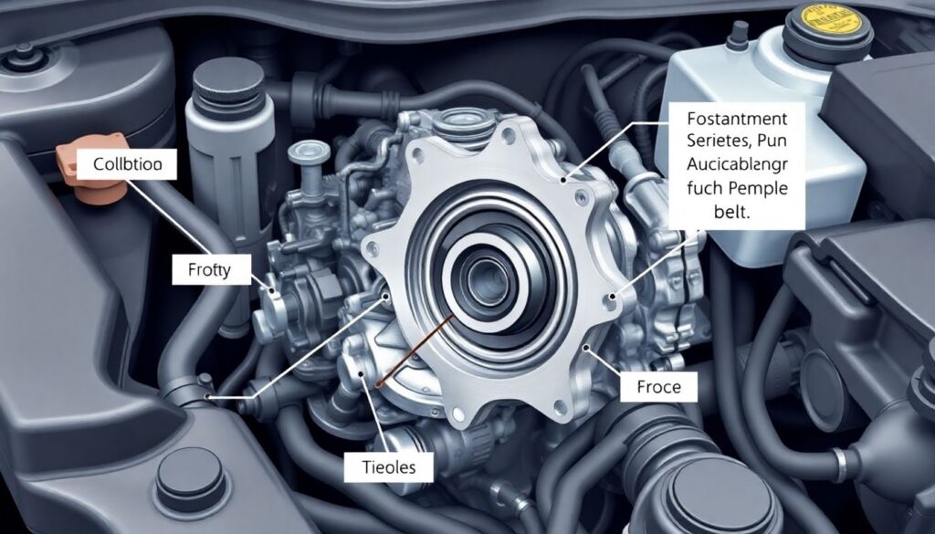 Как заменить водяную помпу - иллюстрация