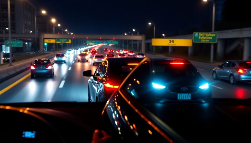 Как работает система контроля слепых зон - иллюстрация