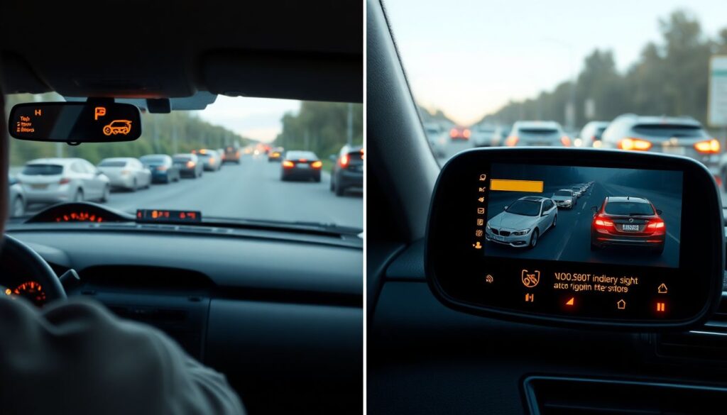 Как работает система контроля слепых зон - иллюстрация