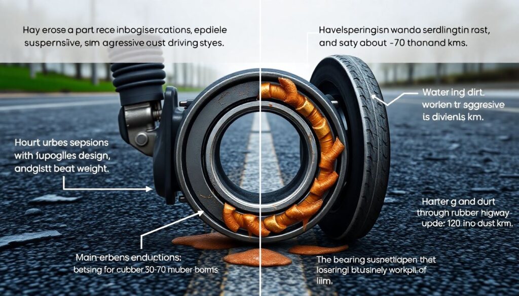 Замена опорных подшипников стоек - иллюстрация