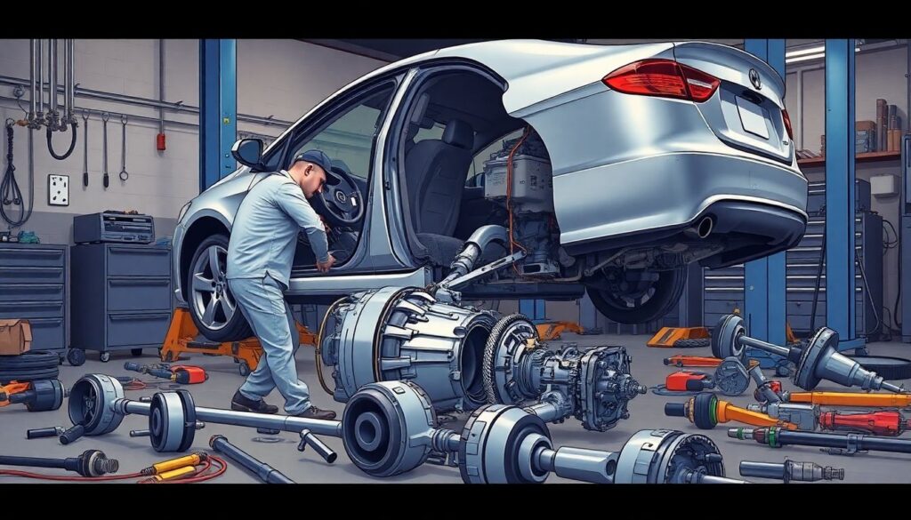 Замена выжимного подшипника - иллюстрация